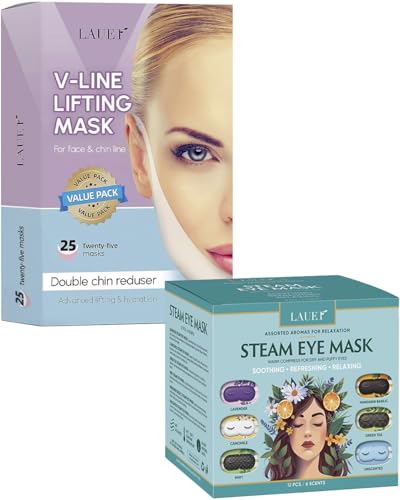 V-Line Lifting Face Mask & Heated Eye Steam Mask Set