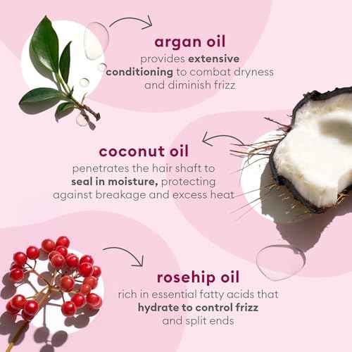 Briogeo Farewell Frizz Blow Dry Perfection & Heat Protectant Cr?me, Anti Frizz Hair Cream with Argan Oil for Styling, Silicone-free, Heat Protectant, Smooths Hair, Vegan, Cruelty-Free