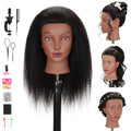 Mannequin Head with 100% Human Hair for Braiding & Styling