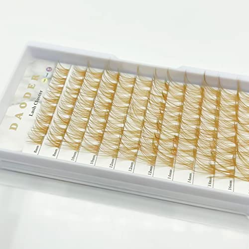 Brown Lash Clusters D Curl 8-16mm Mixed Length 96pcs