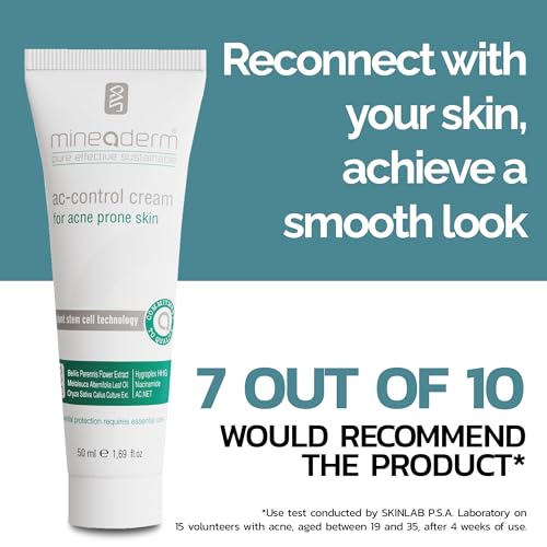 Mineaderm Oil-Free Face Moisturizer for Oily & Acne-Prone Skin – Mattifying, Vegan & Dermatologist Tested