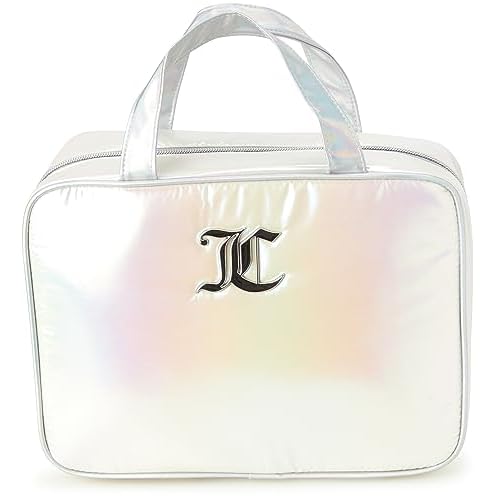 Juicy Couture Iridescent Makeup Bag Cosmetics Organizer Travel Essentials Weekender Iridescent