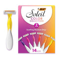 BIC Soleil 3 Colors Women's Disposable Razors, 14-Pack