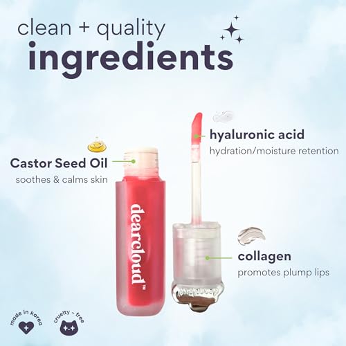 dearcloud Jelly Wave Lip Oil – Collagen Tinted Gloss Ripe