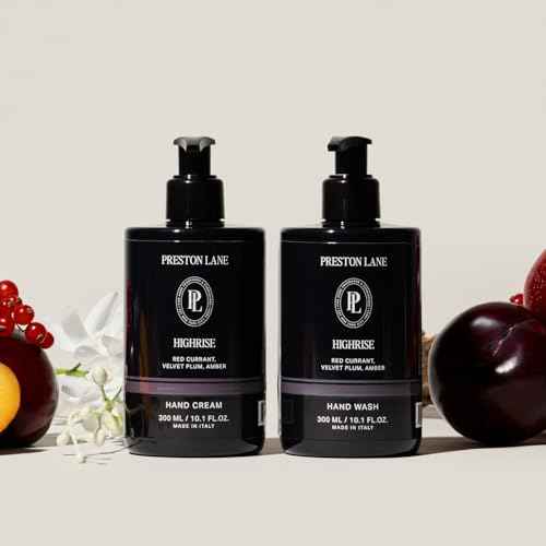 Preston Lane Hand Soap & Lotion Set, Highrise Scent ? Hydrating Hand Wash and Moisturizing Hand Cream Duo | Clean Ingredients, Vegan & Cruelty Free Bathroom and Kitchen Essentials Gift Set