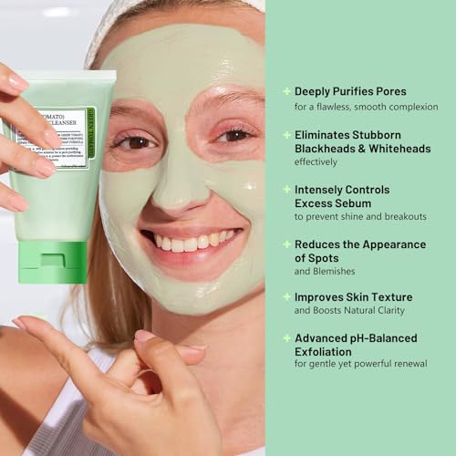 Green Tomato Clay Mask - Sebum Control & Pore Cleanser (2 Pack)