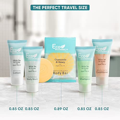 Travel Size 75 Count Hotel Toiletry Set - Paraben Free with Aloe
