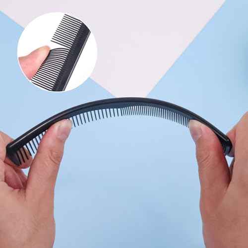 Disposable Combs in Bulk Individually Wrapped Widen and Fine Combs Straight Hair Combs for Women Men Long Handle Beauty Combs for Homeless, Hotel, Nursing Home (7in x 4in, Count, 50)