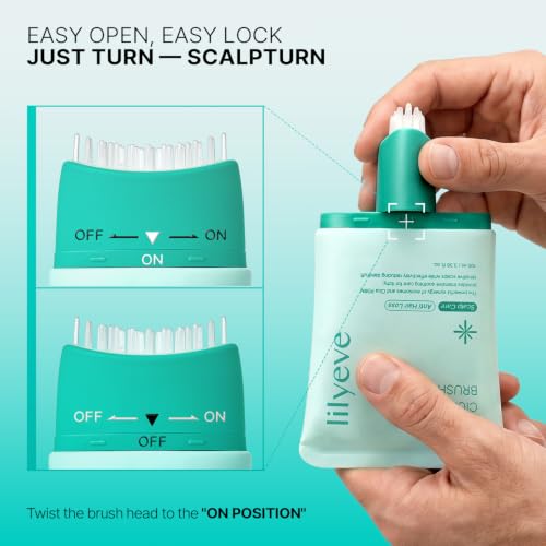 SCALPTURN Cica PDRN Scalp Serum with Built-In Brush, 3.38oz