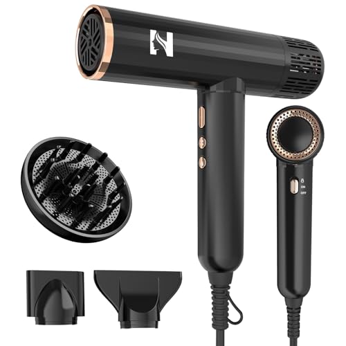 Nicebay Ionic Hair Dryer 1600W Brushless Motor with Diffuser