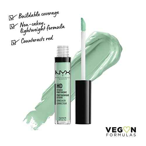 NYX PROFESSIONAL MAKEUP HD Studio Photogenic Concealer Wand, Medium Coverage - Green