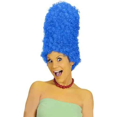 My Costume Wigs Cartoon Marg Simpson Blue Beehive, Dress UP, Halloween, Party One Size