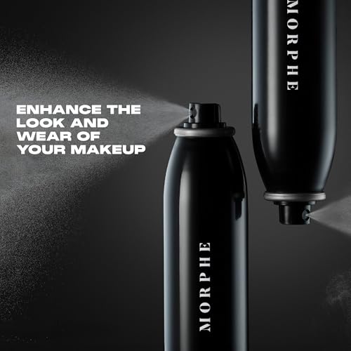Morphe Mini Continuous Setting Mist - Micro-Fine, Travel Size Makeup Setting Spray with a Natural Radiant Finish - Helps Makeup Resist Caking or Fading & Increases Wear of Foundation (1.3 oz)