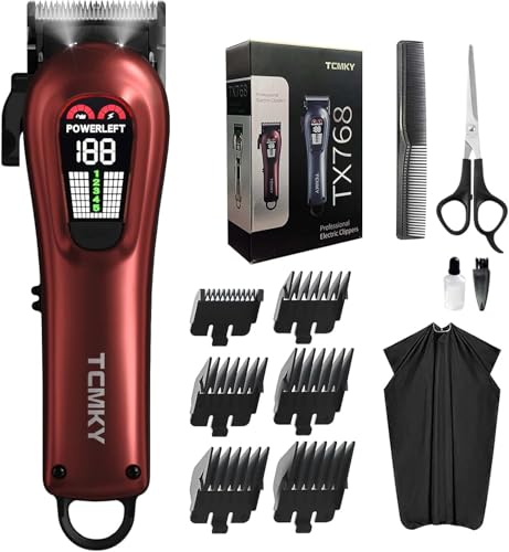 TCMKY Cordless & Corded Hair Clippers for Men