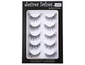 DESIRES LASHES Natural Wispy False Eyelashes, 5 Pairs, Clear Band