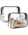 BAGSMART TSA Approved Clear Toiletry Bag Set - 2 Pack