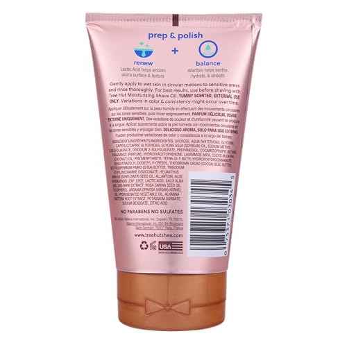 Tree Hut Moroccan Rose Shave Prep Polish | Gently Soothe & Prep Skin for an Even Closer Shave | Exfoliating Shave Essential | 7 fl oz.