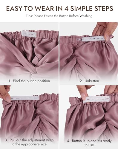 Mulberry Silk Bonnet for Sleeping | 22 Momme Hair Wrap
