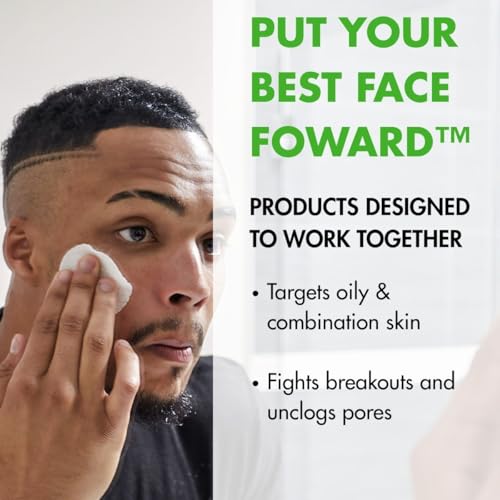 Tiege Hanley Skin Care Set for Men, Essential Routine for Oily & Combination Skin, Level 1 System With Salicylic Acid Face Wash, Glycolic Pads, AM SPF & PM Moisturizers, Men¡¯s Skin Care, 4 Piece Kit