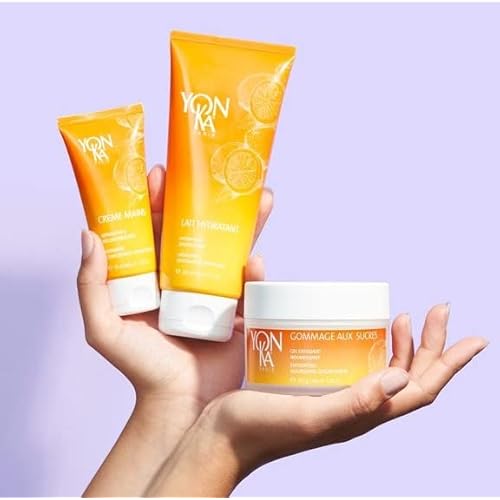 Yon-Ka Sweet Orange Body Milk, Lightweight Body Moisturizer with Vitamin E to Repair Skin, Natural Almond and Coconut Oils Hydrate Dry Arms and Legs (200ml)