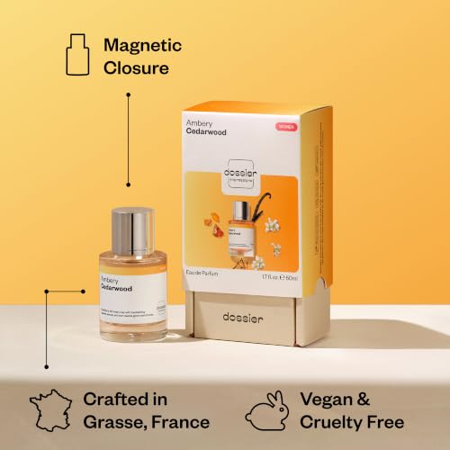Dossier Ambery Cedarwood Women’s Eau de Parfum - Inspired by Alien, Long-Lasting, Vegan, 50ml