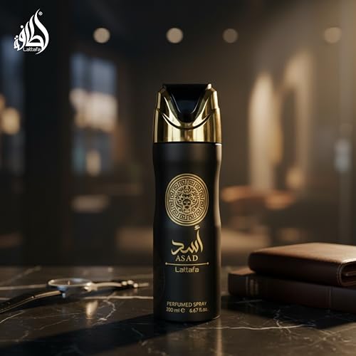 Lattafa Asad for Men Body Spray 6.67 oz