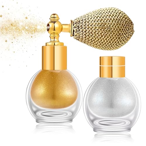Body Glitter Spray 2-Pack with Refill - Gold & Silver