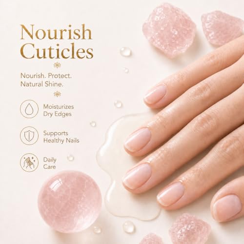 Castor Oil Roll-On with Rose Quartz Roller - 100% Pure Cold-Pressed 1.7 Fl Oz