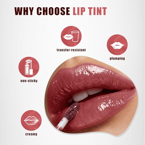 Lo-Fi Violet Lip Tint - Water Shine Gloss, Long-Lasting & Hydrating