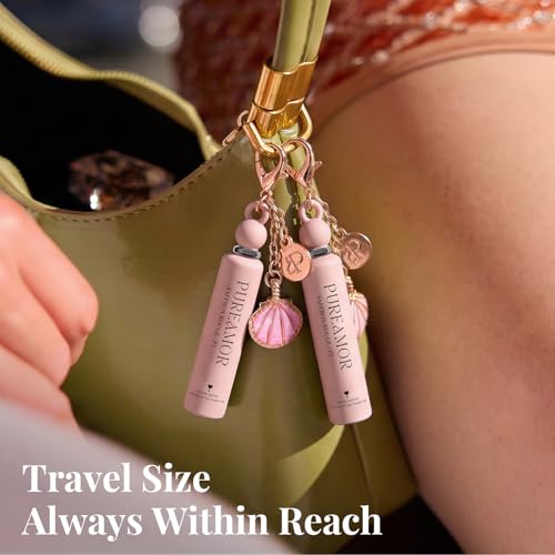 PUREAMOR Pheromone Perfume 4-Pack Keychain Set, 2ml High Concentration