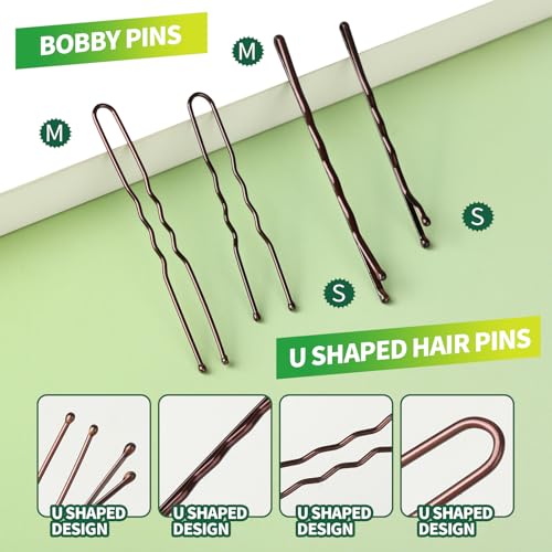 Dance Hair Accessories Kit, Ballet Bun Nets, Bobby Pins & Ties