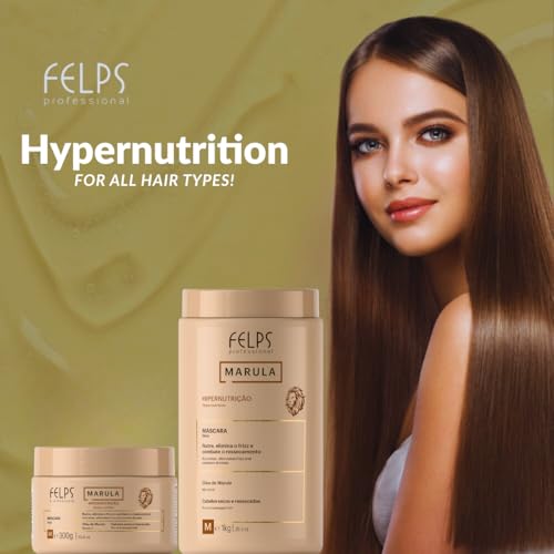 Felps Professional Deep Conditioning Hair Mask with Marula Oil for Damaged Hair - 35.3oz