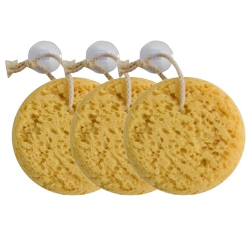 Natural Elements Foam Bath Sponges, Spa Experience at Home, Pack of 3