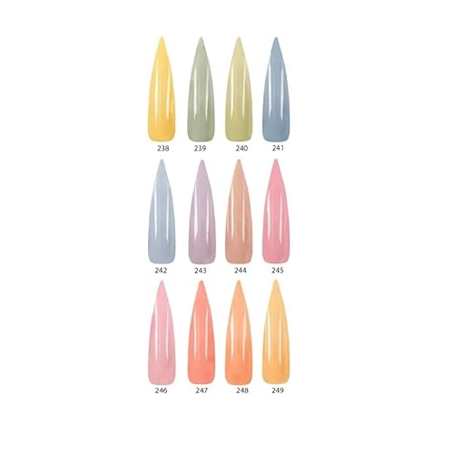 TONES Acrylic Powder Collection ? Professional for Nail Extensions | 3D Nail Art Long-Lasting - Sculpting Vibrant Colors | 12 Stunning Shades (OH LALA)