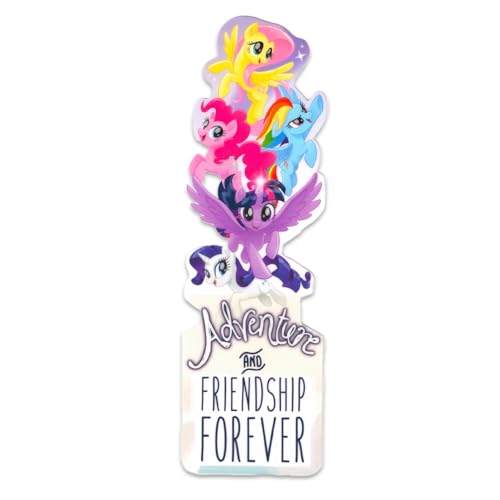 My Little Pony Hair Scrunchies for Girls Set - Bundle with 6 MLP Elastic Hair Accessories Plus Stickers, More | My Little Pony Hair Ties for Girls, Kids