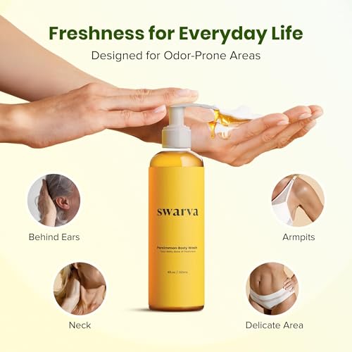 Japanese Persimmon Body Wash 2 Pack - Natural Odor Control for Sensitive Skin