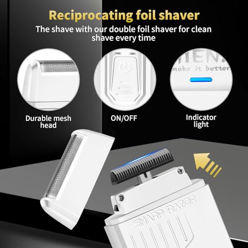 HIENA PRO Professional Hair Clipper Set for Men - Rechargeable Beard & Hair Trimmer with LED Display