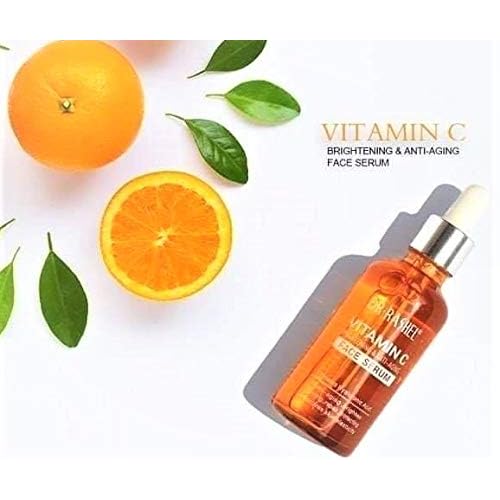 Dr Rashel Vitamin C Face Serum | Hyaluronic Acid , Firming and Anti Aging ( Pack of 2 ) + 1 Pair of Collagen Crystal Eye Mask