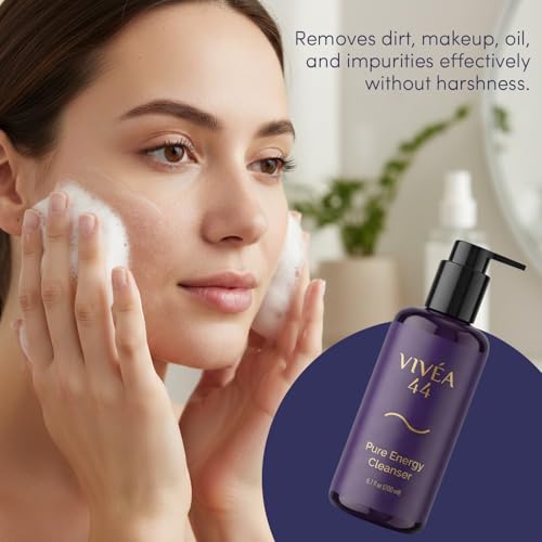 Pure Energy Cleanser ? Gentle Face Wash with Ceramides, Niacinamide & Green Tea Extract ? Hydrating Cream Cleanser for Balanced Skin ? Vegan & Cruelty-Free ? 6.7 fl oz / 200 ml