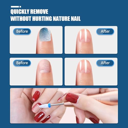 21pcs Nail Drill Bit Set - 3/32 Inch Ceramic Nail Tools for Manicure & Pedicure