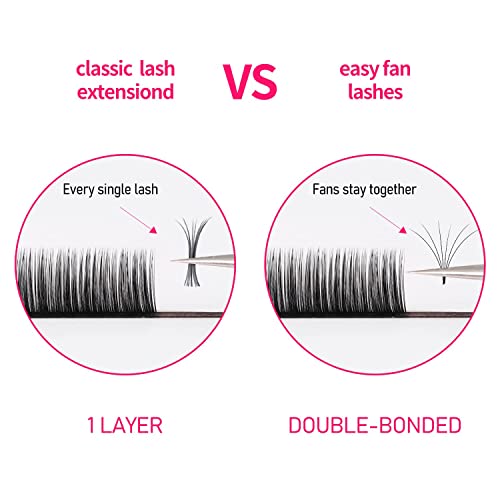 Volume Lash Extensions 0.05 D Curl 8-16mm Mixed Length Tray