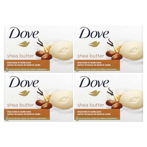 Dove Purely Pampering Shea Butter Beauty Bar, 2 Bar (Pack of 4)
