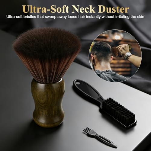 16-Piece Professional Barber Comb & Brush Set with Spray Bottle