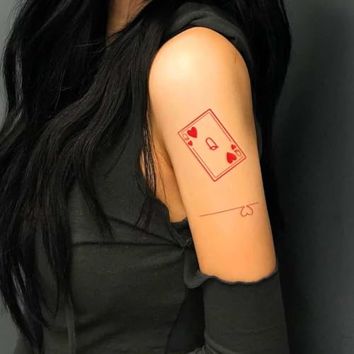 Poker Temporary Tattoos 60-Pack Casino Party Stickers
