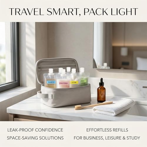 17-Pack Travel Pouches TSA Compliant Leak Proof Toiletries