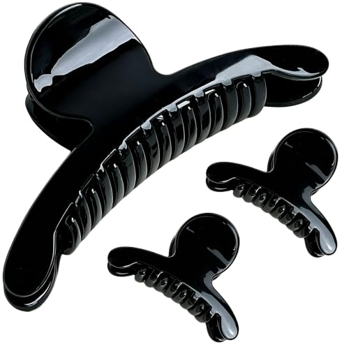 Large & Mini Octopus Hair Claw Clips Set - Strong Hold Hair Accessories for Women & Girls