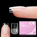 Beetles Tipex Lite Instant Apex Nail Tips - 256pcs, 16 Sizes XS Square
