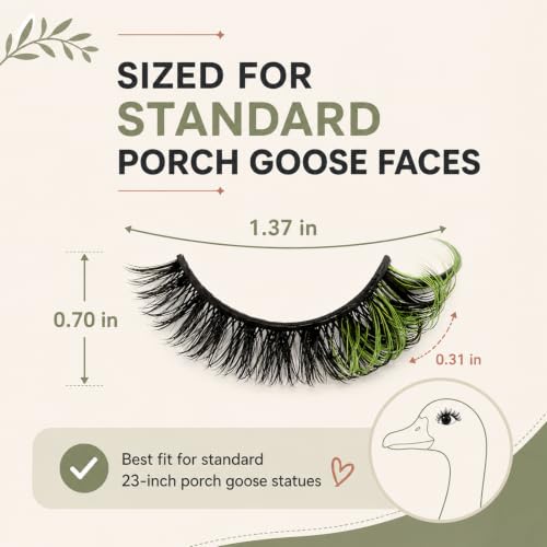 Porch Goose Eyelashes - 7 Colors Reusable Self-Adhesive Lashes