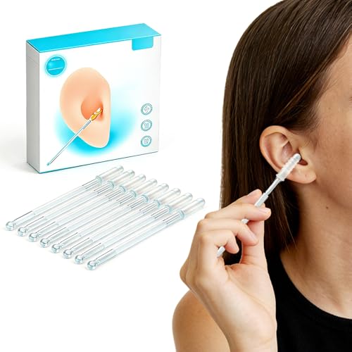 Reusable Ear Cleaning Sticks - 24 Pack Dual-Tip Sticky Swabs