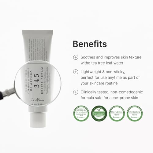 Dr.Althea 345 Relief Cream - Korean Face Moisturizer for Acne-Prone Skin